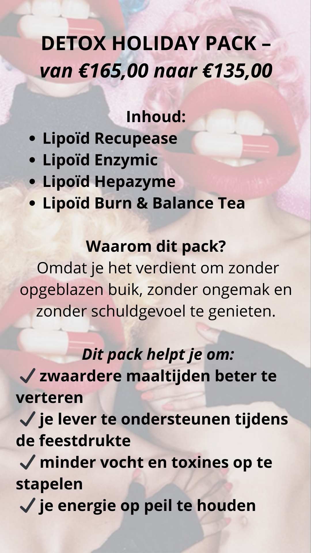 A feel-good holiday pack with 4 supplements to support your digestion, energy and comfort during the festive days.