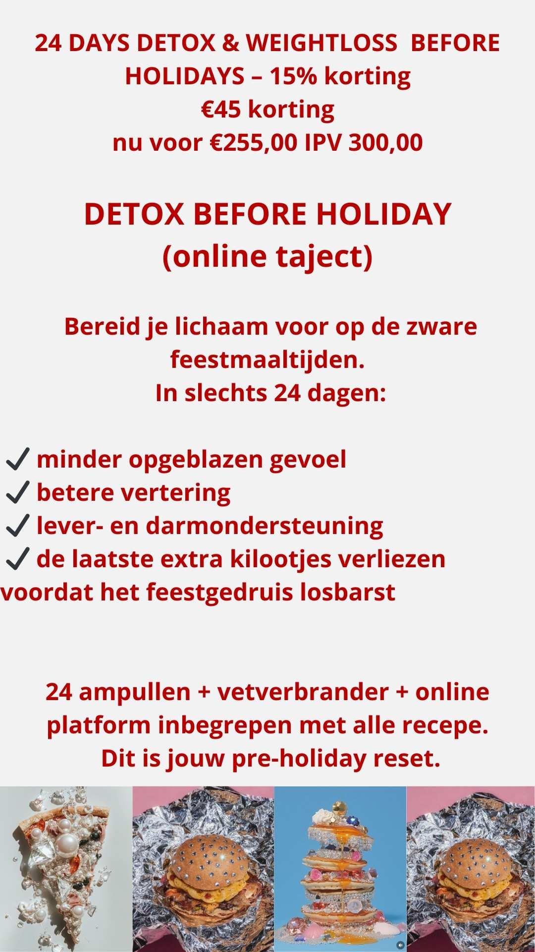 1. BLACK FRIDAY- 24DAYS BEFORE XMAS DETOX & WEIGHTLOSS